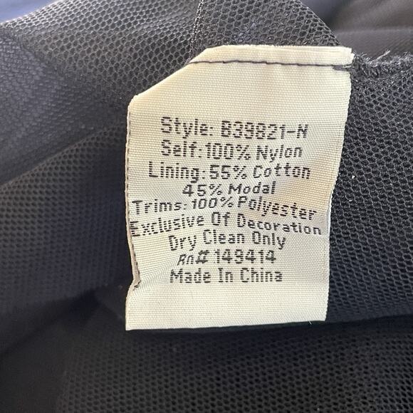 JOHNNY WAS BIYA Mesa Size Small Navy Blue Mesh Floral Embroidery Boho Maxi Dress - Picture 14 of 16